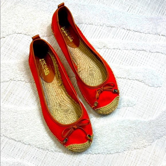 Michael Kors Red Espadrille Flats - Picture 1 of 6
